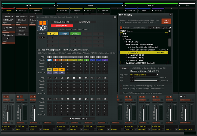 MIDI PADs to Contr 428
