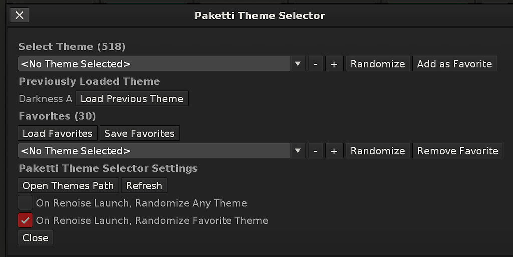 New tool (3.4.4) Paketti Theme Selector - includes 518 themes - easy ...