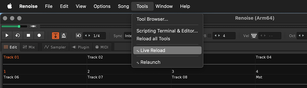 New tool: Live Reload for tool development - Renoise Tools - Renoise Forums