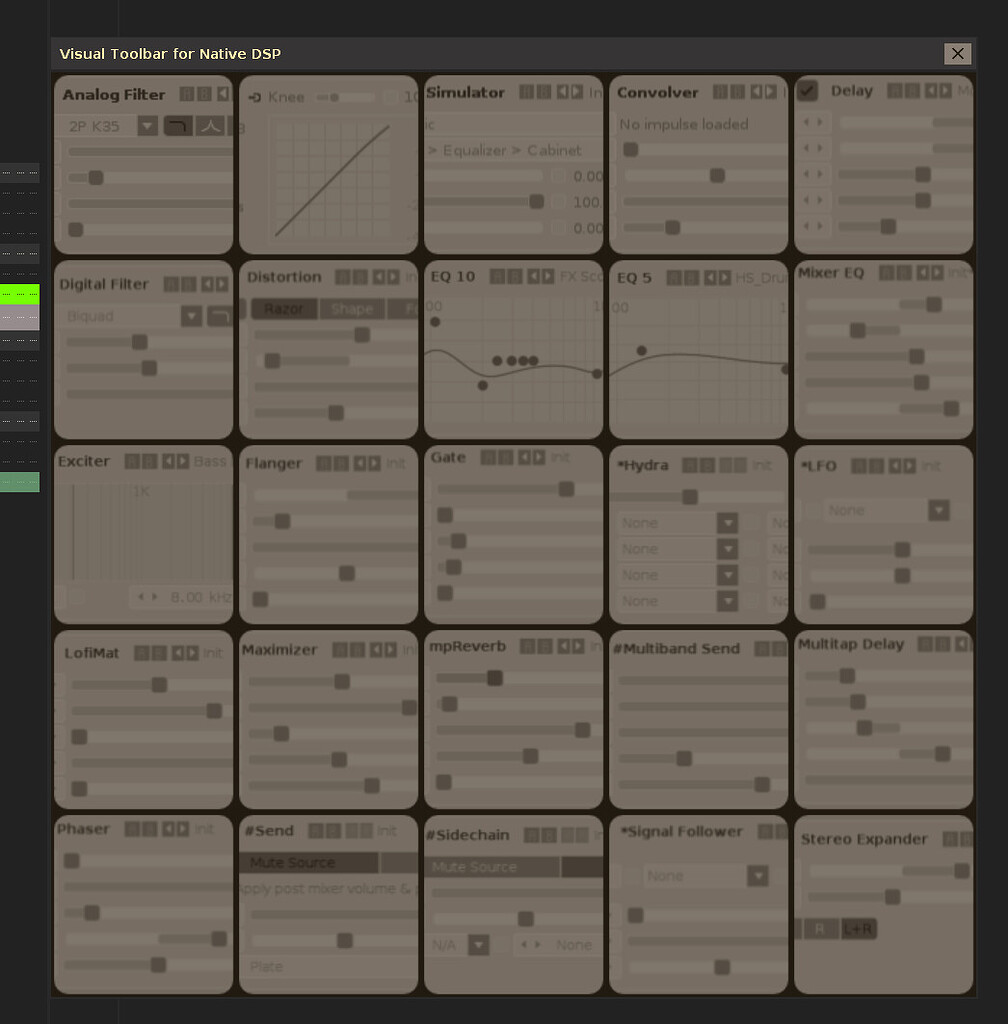 Visual Toolbar | Native DSP - Renoise Tools - Renoise Forums
