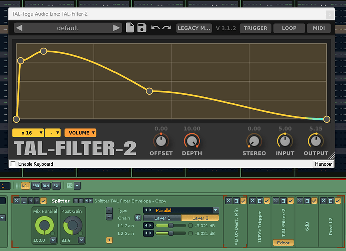 Splitter tal filter