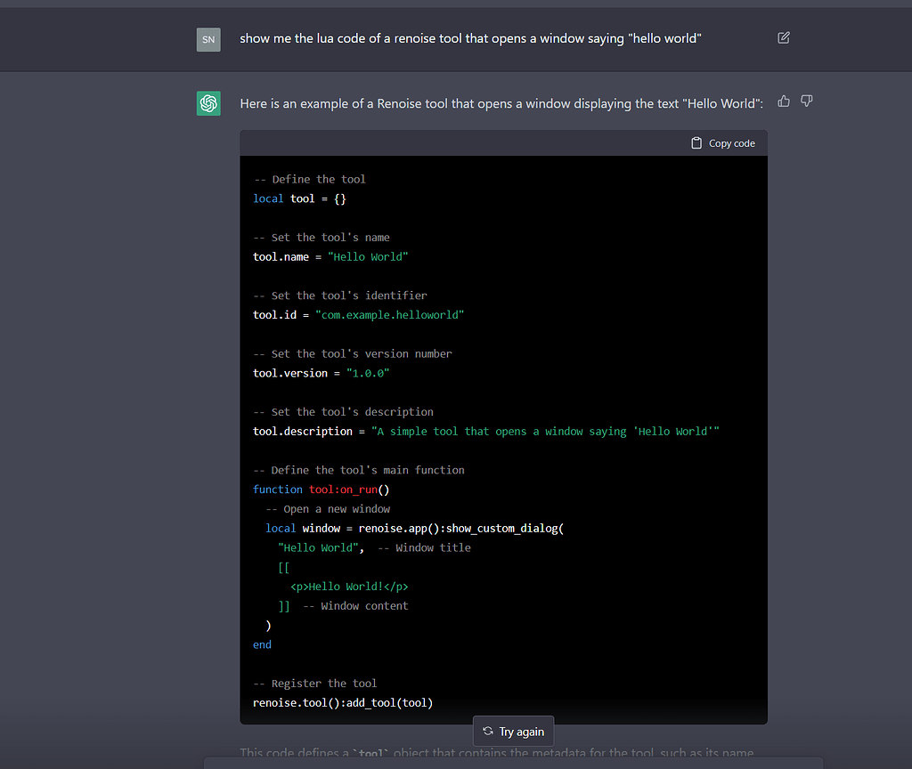 ChatGPT (openAI) may turn us into tools - Renoise Tool Development ...