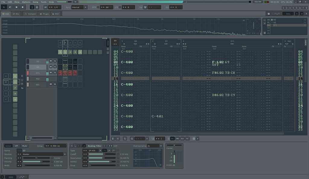 Horizontal Pattern Matrix - Tips & Tricks - Renoise Forums
