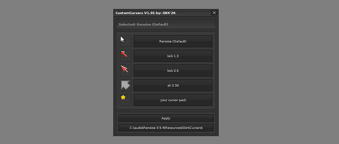 CUSTOM CURSORS WIN