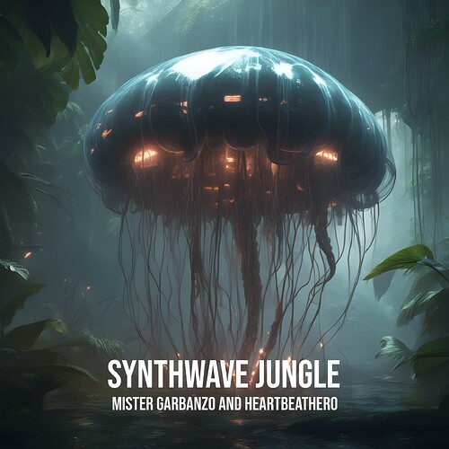 Cover MISTER GARBANZO AND HEARTBEATHERO - SYNTHWAVE JUNGLE