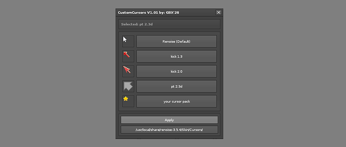 CUSTOM CURSORS LINUX