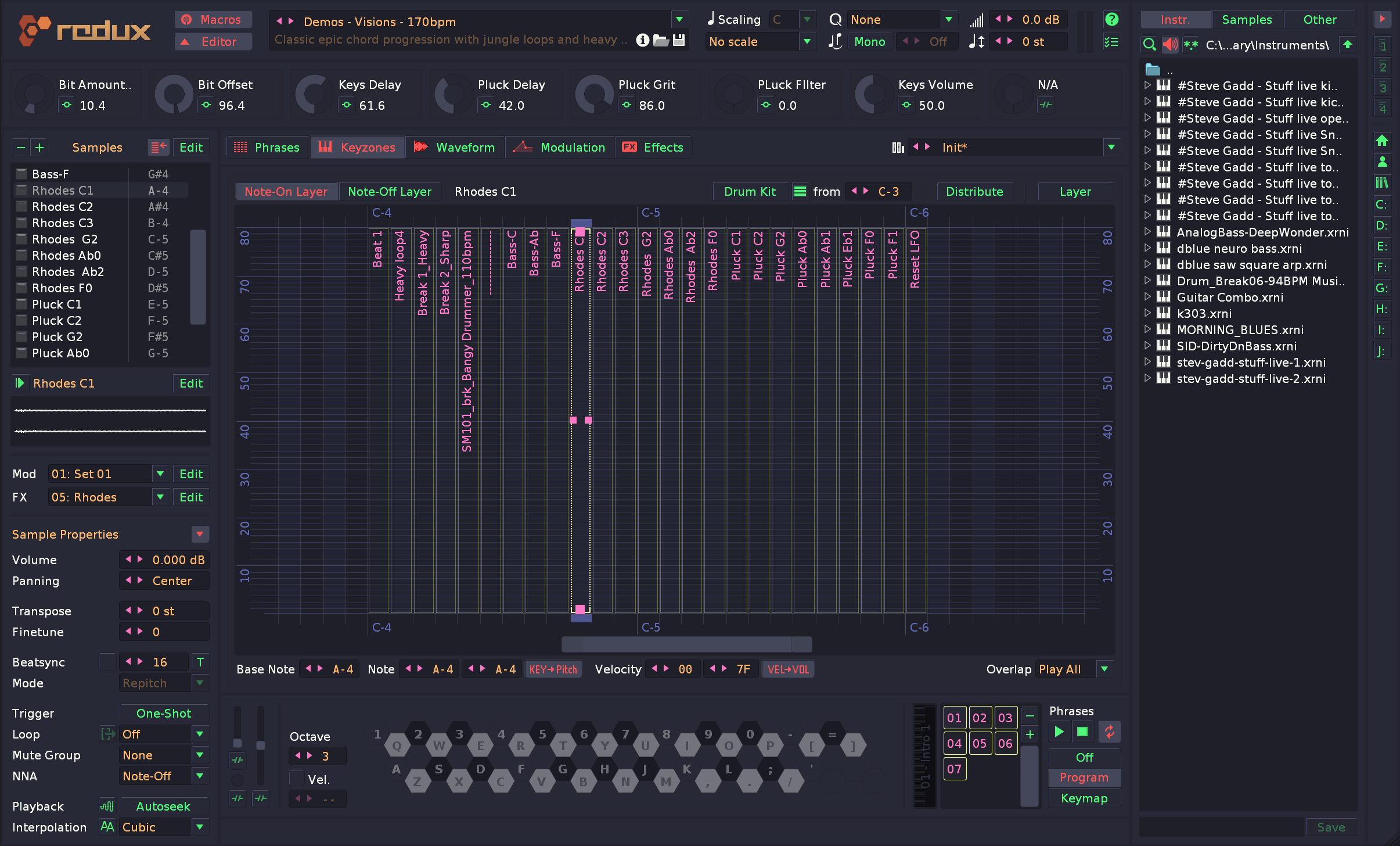 renoise volume glide