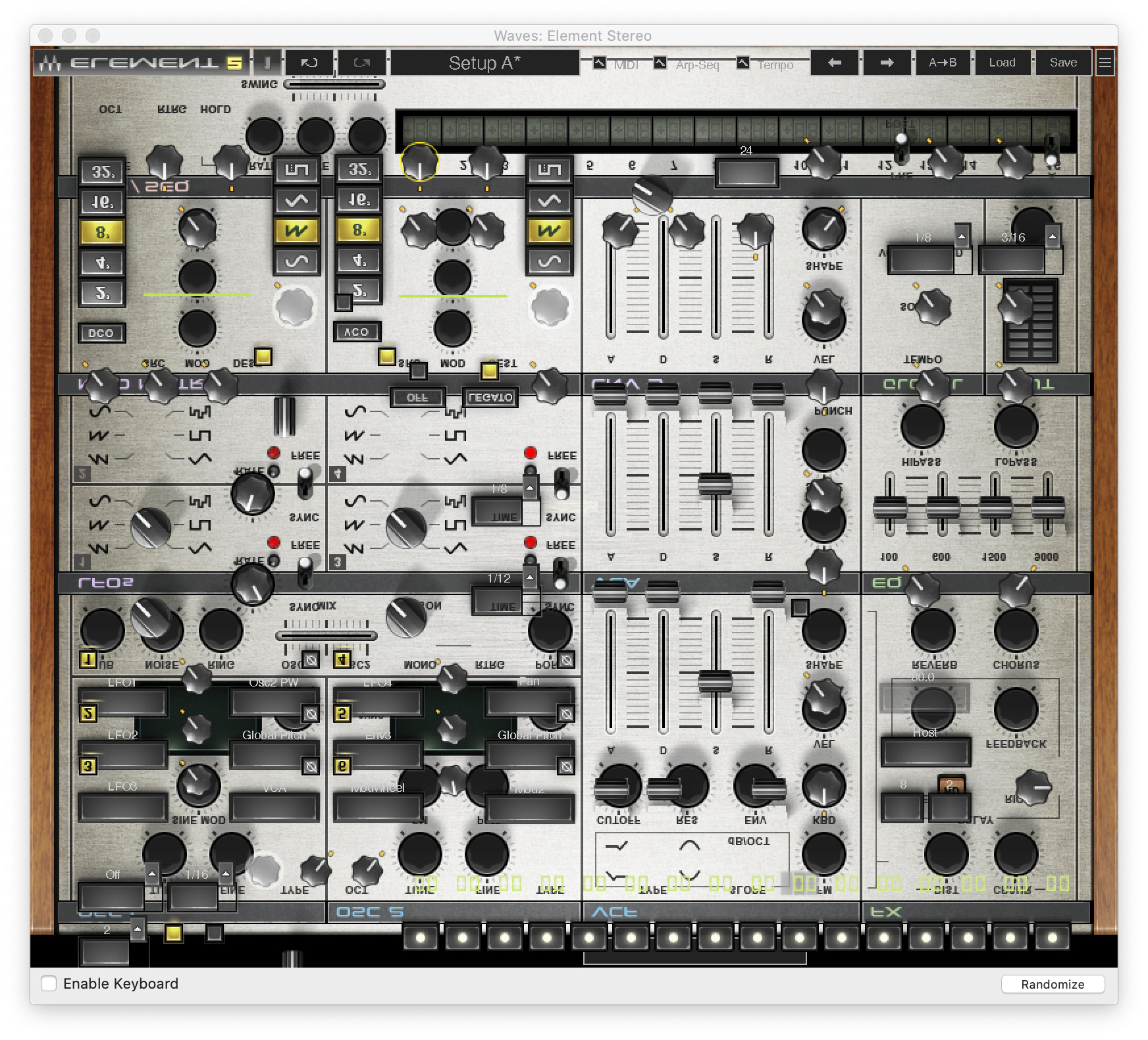 Waves Element V12 in Renoise 3.2.2