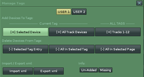 Manage Tags