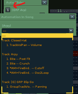 auto song drop down