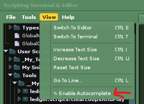 Enable autocomplete